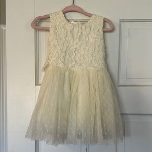 Bardot Cream Lace Kids Dress